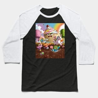 Roblox Kids – Candy World Chaos Baseball T-Shirt